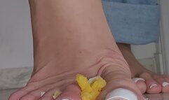 EGGS CRUSHED WITH GIANT FEET