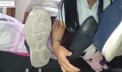 Mila1_Fox and Mom let you smell their sweaty socks and inspect mom feet