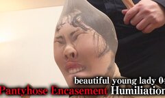 Pantyhose Encasement Humiliation beautiful young lady 04 Ai Kiyama