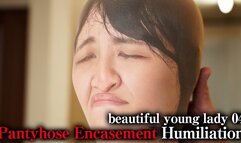 Pantyhose Encasement Humiliation beautiful young lady 05 Ai Kiyama