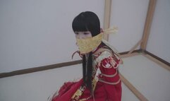 A girl dressed in ancient costume