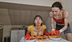 Revenge Feeding With Carrots And Tomatoes