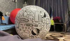 Valeri riding on shosu beachball