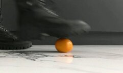 Crush tangerines in different crushing styles MOV FULL HD 1080p