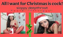 Christmas sloppy deepthroat