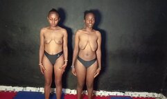 4K Pussy and Tit Catfight Cynthia vs Vonney