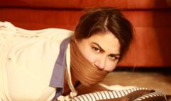 Adorable Mandy Hogtied, Triple Gagged, Humiliated Angry & Frustrated by her Stalker in: STALKED! RE ENCODE 2024