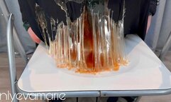 Dirndl Dress Stuck To Chair