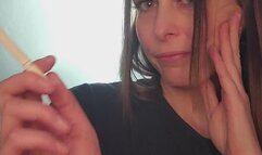 Ahegao , Smoking and coughing