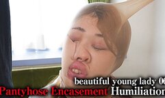 Pantyhose Encasement Humiliation beautiful young lady 06 Minaho Ariga