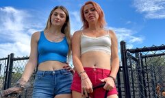 London and Kody Evans Humiliate The Puppy Boy at the Doggy Park