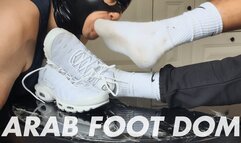 Arab Master Intense Sneaker, Socks and Foot Domination (Normal Angle)