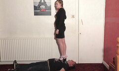 Sophie Stepping On Him In Her 90's Sandals