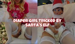 Diaper Girl Tricked By Santas Elf