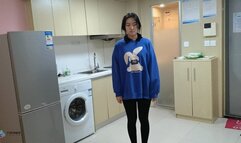 Blue girl's back hand Guanyin bundling experience (Chinese model)