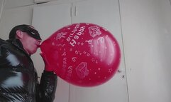 Red Happy Birthday balloon b2p