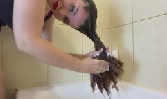 hair washing shortly