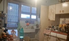 TIDYING UP THE KITCHEN EXPOSING ASS