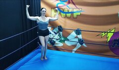 Tender tickling match mature woman vs young guy