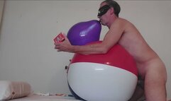 Beach ball cum & balloons
