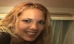 Teen redhead doing deep throat