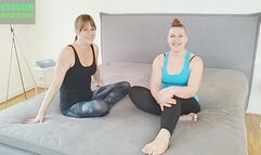 Diana and Roxy test her strength Headscissor Bodyscissor scissor challenge