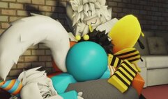 ass smothering, making him take an ass spanking