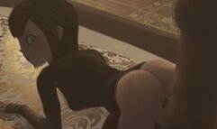 Gothic girl fucked doggy style