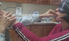 Hand Licking and Biting Fetish