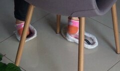 Dotted pink socks '24 December