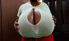 Maja meets Coco Part 1 - The Keyhole Cleavage Cut with Super Busty Coco (Clip No 2796 - mp4 version)