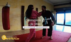 Samy pink gi ju jitsu selfdefense techniques