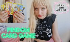 Findom card game : Pick a card - Pick a debt
