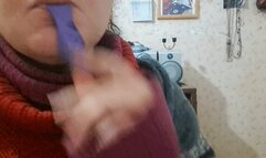 BLOWING BALLOONS AND POPPING WITH NEEDLE