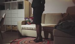 Drinking as much as I possibly can after dinner in an office outfit