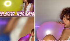 Pajama party with balloons