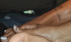 Mac and cheese sounds with white toes