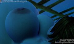 Lara Croft Belly Inflation