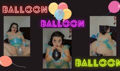 INFLATING AND RUBBING MYSELF WITH BALLOONS