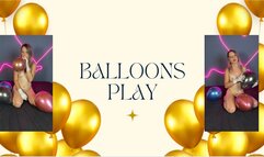 balloons pussy play