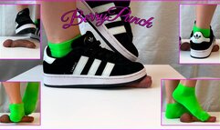 Cock Trampling Green Socks - Cock Crush And Cum Play Adidas Campus - Cockbox - Cock Crush - Shoejob - Sockjob - 10080HD