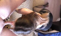 Young stepsister with big ass sucks dick - cumshot inside - 720p