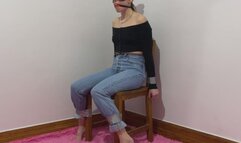 duct tape chair tied