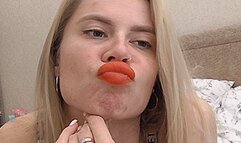 Sweet delicious red lips! MP4