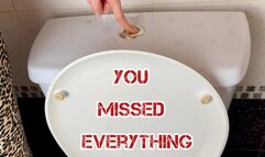 FILLED THE ENTIRE TOILET WITH GOLDEN PISS, BUT YOU WERE LATE WHEN I WAS PEING 1080 ENG SUB