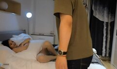 Underwear girl's pantyhose bundle full bag gag, orgasm stimulation (Chinese model)