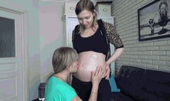 play with her pretty belly button Bn