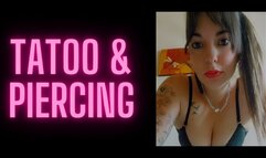 I show you my 7 tattoos and my piercing