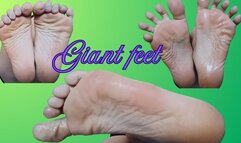 BIG AND OILY FEET