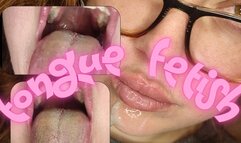 dirty tongue and lots of saliva